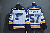 Blues 57 David Perron White Adidas Jersey,baseball caps,new era cap wholesale,wholesale hats